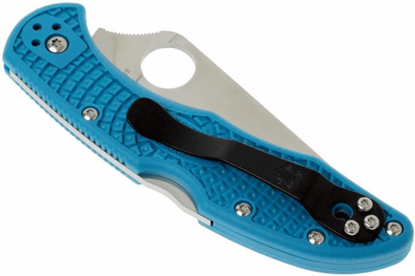 Spyderco Delica 4 C11FPBL folding knife in blue nylon/fiberglass 10.8cm