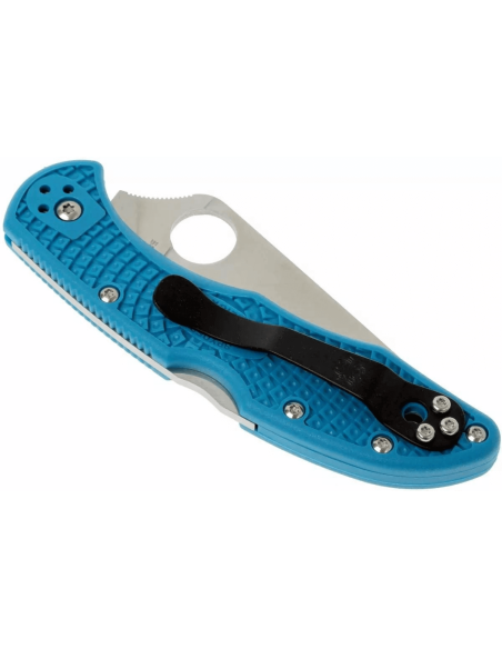 Spyderco Delica 4 C11FPBL folding knife in blue nylon/fiberglass 10.8cm