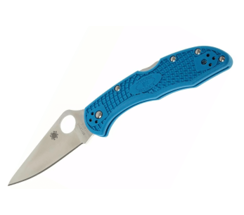 Spyderco Delica 4 C11FPBL foldekniv i blå nylon/glassfiber 10,8 cm