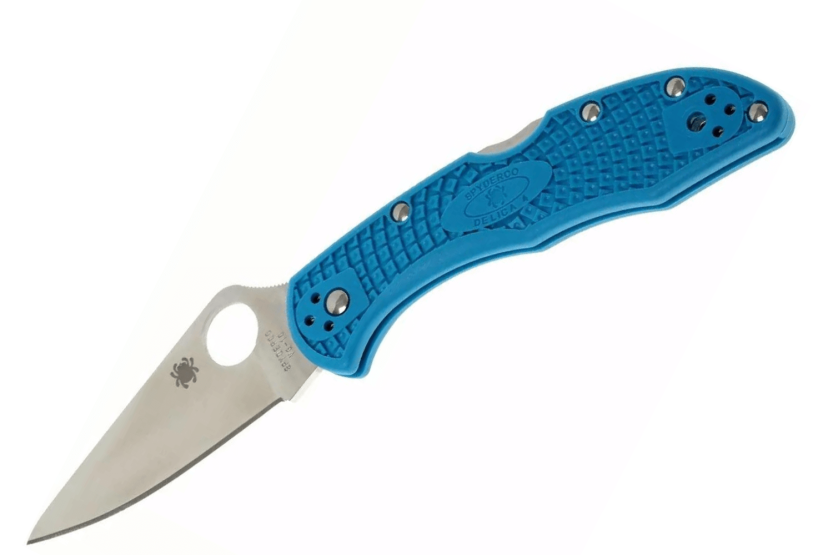 Spyderco Delica 4 C11FPBL folding knife in blue nylon/fiberglass 10.8cm