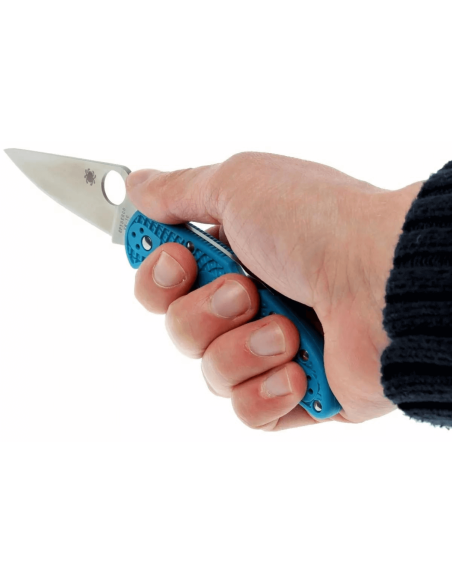 Spyderco Delica 4 C11FPBL folding knife in blue nylon/fiberglass 10.8cm