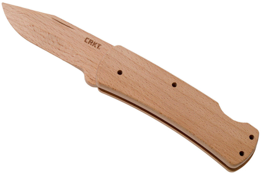 Folding knife CRKT NATHAN EN KIT 1032 11.7cm beechwood handle - To assemble