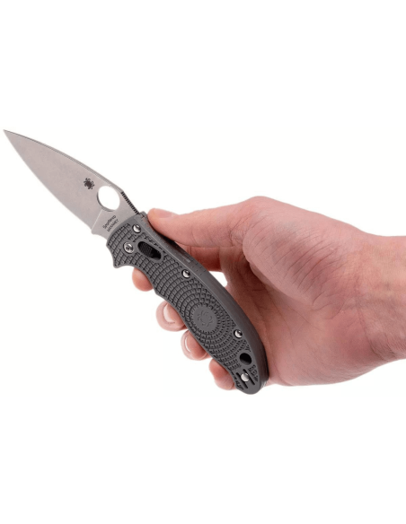 Spyderco Manix 2 Maxamet C101PGY2 fällkniv i grå copolymer/glasfiber 11,8cm