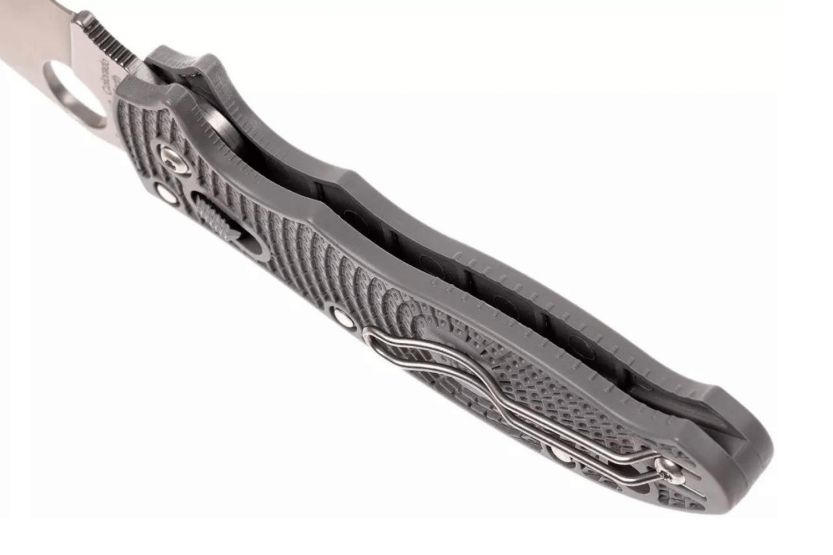 Spyderco Manix 2 Maxamet C101PGY2 fällkniv i grå copolymer/glasfiber 11,8cm