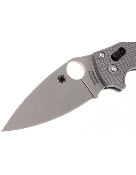 Faca dobrável Spyderco Manix 2 Maxamet C101PGY2 em copolímero cinzento/fibra de vidro 11,8 cm