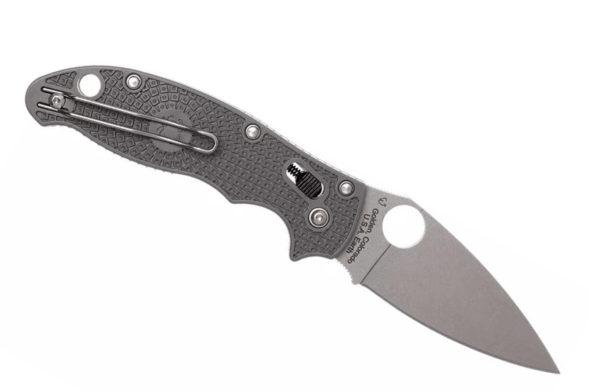 Faca dobrável Spyderco Manix 2 Maxamet C101PGY2 em copolímero cinzento/fibra de vidro 11,8 cm