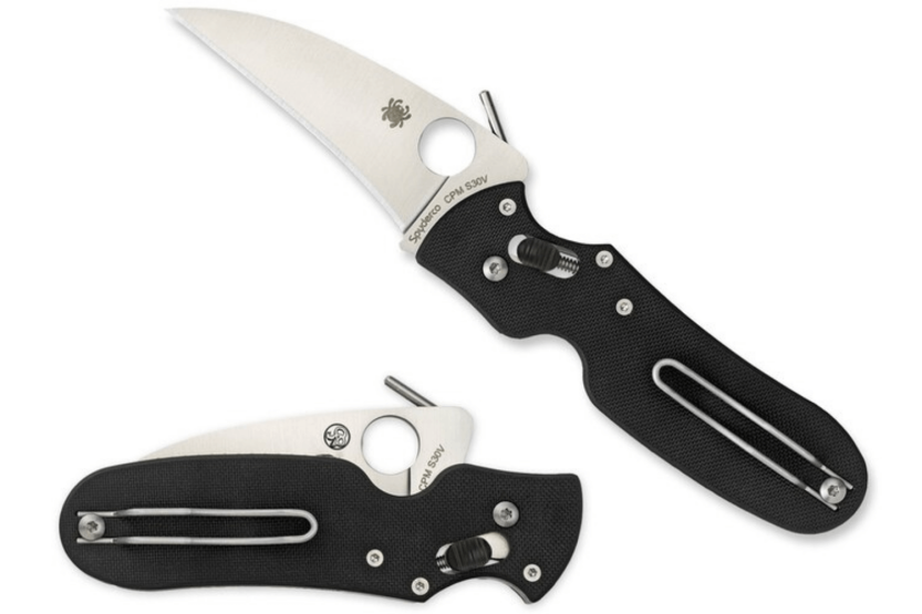 Faca dobrável Spyderco P'kal C103GP 11,2cm cabo G10 preto