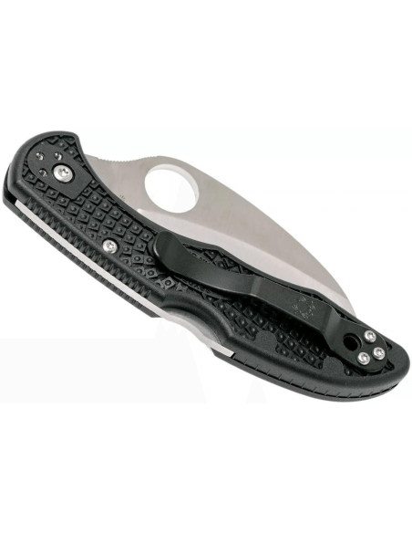 Faca dobrável Spyderco Tasman Salt 2 C106PBK2 com cabo preto em nylon/fibra de vidro 10,8cm