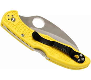 Spyderco Tasman Salt 2 C106SYL2 navaja plegable dentada con mango de nylon/fibra de vidrio amarillo 10.8cm 2