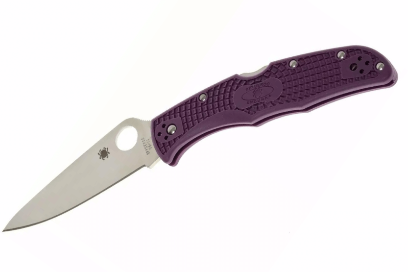Spyderco Endura 4 C10FPPR nylon/fiberglass violet folding knife 12.6cm