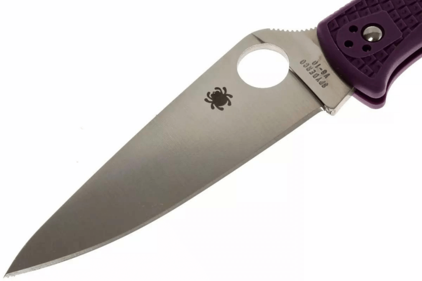 Faca dobrável Spyderco Endura 4 C10FPPR em nylon/fibra de vidro violeta 12,6 cm