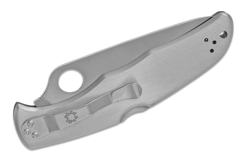 Klappmesser Spyderco Endura 4 C10S gezackt Edelstahlgriff 12,5cm