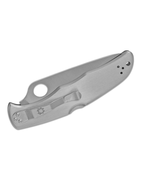 Navaja Spyderco Endura 4 C10S, dentada, mango de acero inoxidable de 12,5 cm