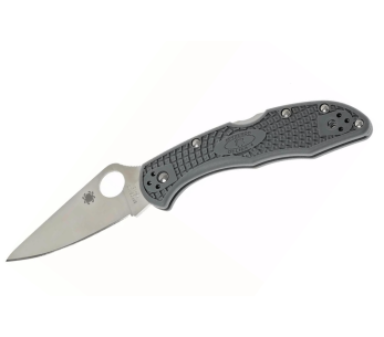 Faca dobrável Spyderco Delica 4 C11FPGY em nylon cinzento/fibra de vidro 10,8 cm