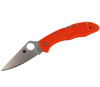 Spyderco Delica 4 C11FPOR fällkniv Orange nylon/glasfiberhandtag 10,8cm