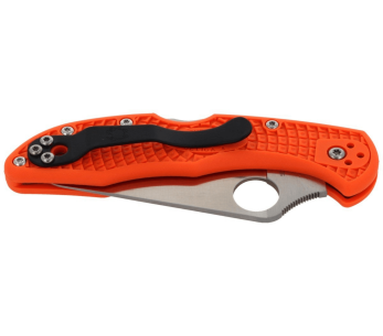 Spyderco Delica 4 C11FPOR fällkniv Orange nylon/glasfiberhandtag 10,8cm 2