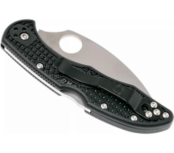 C11FSWCBK Spyderco Delica 4 Coltello pieghevole in nylon nero/manico nero 10,8 cm 2