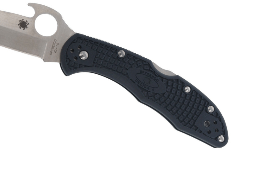 Spyderco Delica 4 Wave C11PGYW vouwmes 10.8cm zwart glasvezel handvat