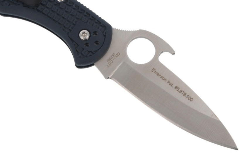 Spyderco Delica 4 Wave C11PGYW taittoveitsi 10.8cm musta lasikuitukahva