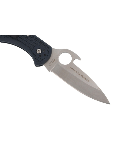 Spyderco Delica 4 Wave C11PGYW folding knife 10.8cm black fiberglass handle