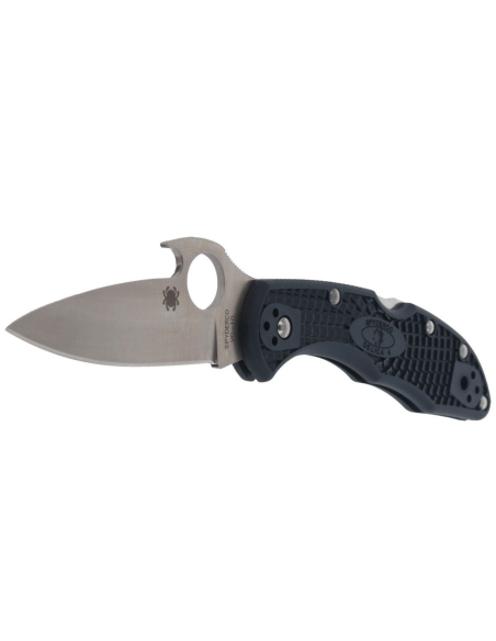 Spyderco Delica 4 Wave C11PGYW coltello pieghevole con manico in fibra di vetro nero 10,8 cm