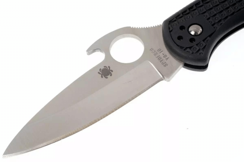 Spyderco Delica 4 Wave C11PGYW vouwmes 10.8cm zwart glasvezel handvat