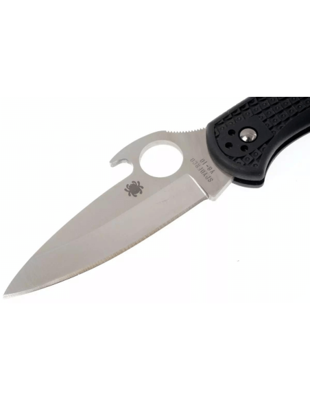 Navaja Spyderco Delica 4 Wave C11PGYW con mango de fibra de vidrio negro 10.8cm