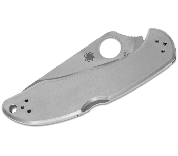 Klappmesser Spyderco Delica 4 C11PS mit halbverzahnter Klinge und Griff aus Edelstahl 10,7cm 2