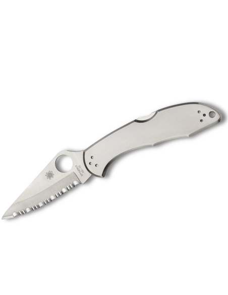 Spyderco Delica 4 C11S foldekniv 10,7 cm med skaft i rustfritt stål