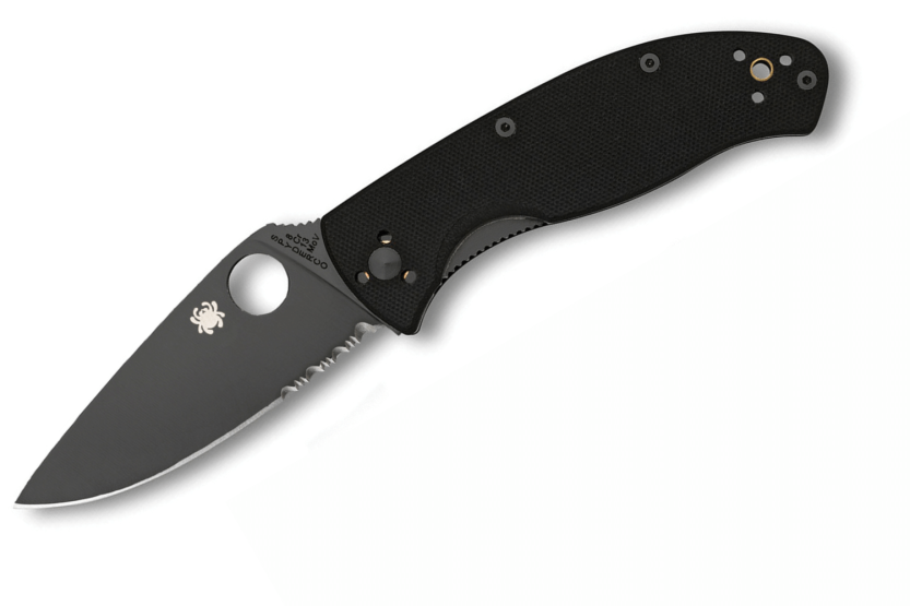 Spyderco Tenacious C122GBBKPS foldekniv med svart G10-håndtak 11,3 cm