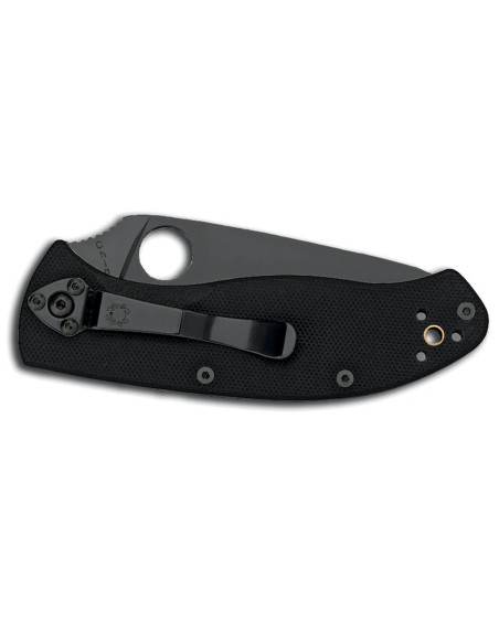 Spyderco Tenacious C122GBBKPS foldekniv med sort G10-håndtag 11,3 cm