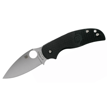 Faca dobrável Spyderco Sage 5 C123PBK Cabo preto de nylon/fibra de vidro com 10,6 cm