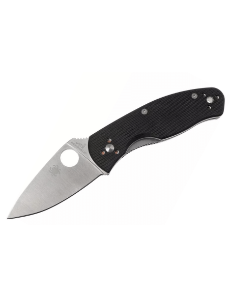 Faca dobrável Spyderco Persistence C136GP Cabo G10 preto de 10,5 cm