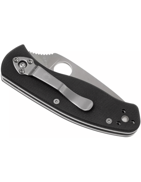 Faca dobrável Spyderco Persistence C136GP Cabo G10 preto de 10,5 cm