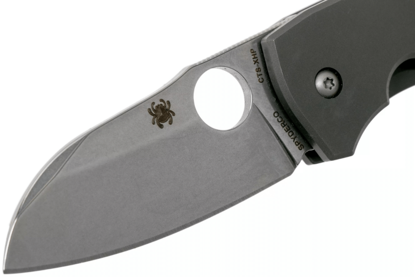 Spyderco Techno 2 C158TIP2 kokoontaitettava veitsi 8.8cm titaanikahva
