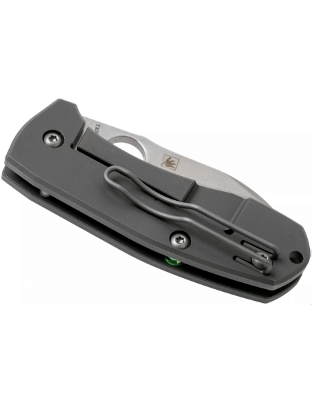 Spyderco Techno 2 C158TIP2 kokoontaitettava veitsi 8.8cm titaanikahva