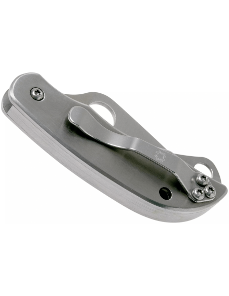 Faca dobrável Spyderco Clipitool C169P cabo de aço de 6,5 cm + cinzel