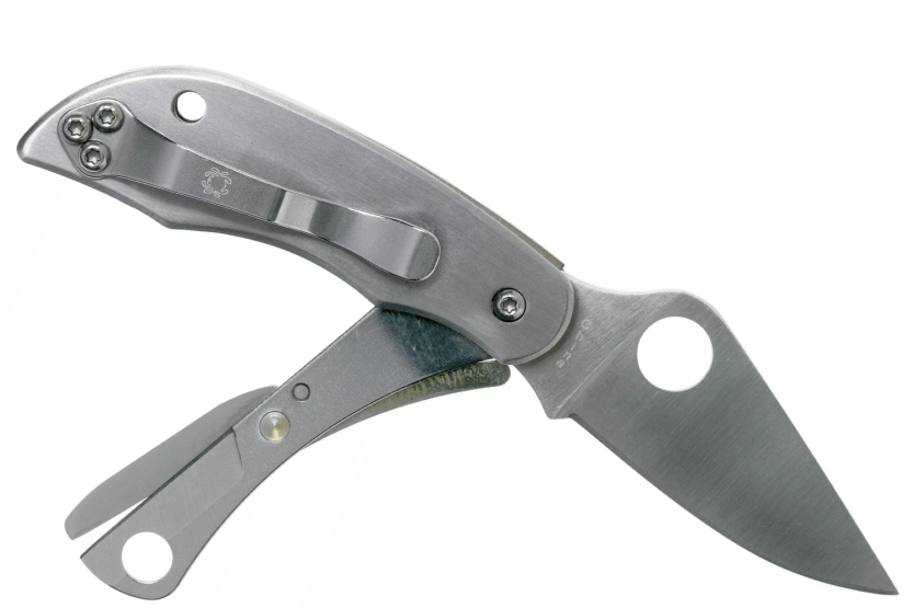 Spyderco Clipitool C169P folding knife 6.5cm steel handle + chisel