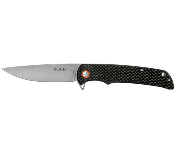 BUCK HAXBY vouwmes 0259CFS zwart koolstofvezel handvat 12,7cm