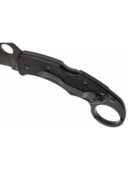 Spyderco Karahawk C170GBBKP fällkniv helsvart G10-handtag 11,4cm