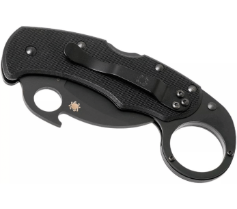 Spyderco Karahawk C170GBBKP kokoontaitettava veitsi mustalla G10-kahvalla 11.4cm 2