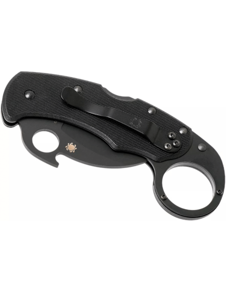Spyderco Karahawk C170GBBKP vouwmes volledig zwart G10 handvat 11,4cm