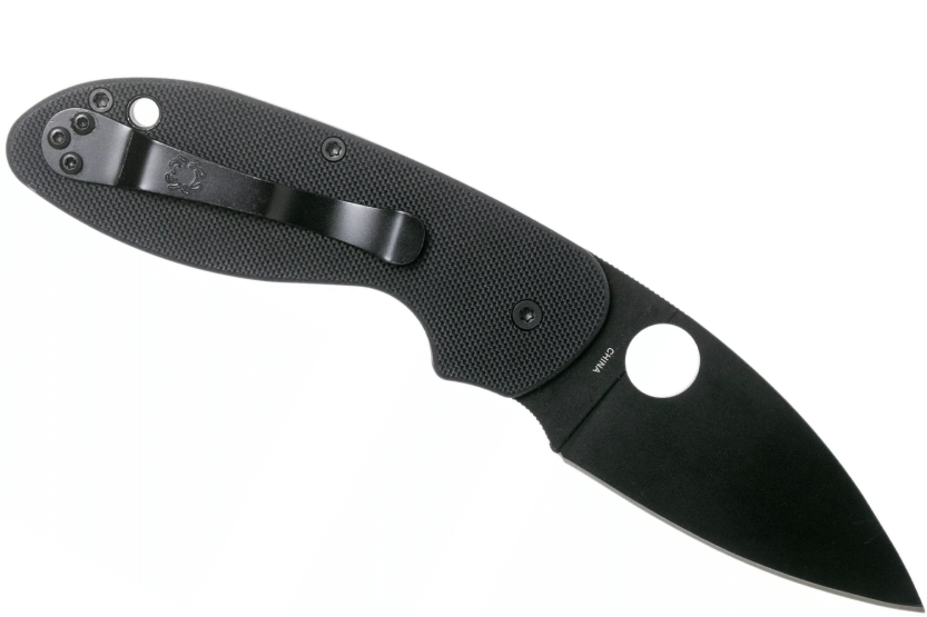 Klappmesser Spyderco Efficient C216GPBBK Griff aus G10 schwarz 10,4cm