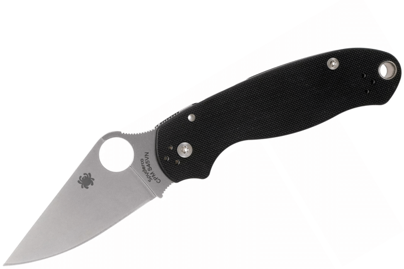 Faca dobrável Spyderco Para 3 C223GP Cabo G10 preto de 10,9 cm