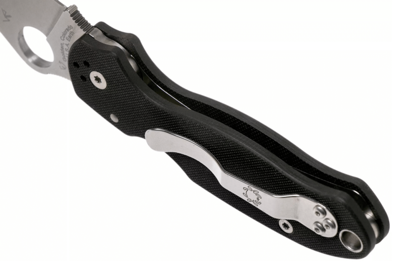 Spyderco Para 3 C223GP vouwmes 10.9cm zwart G10 handvat