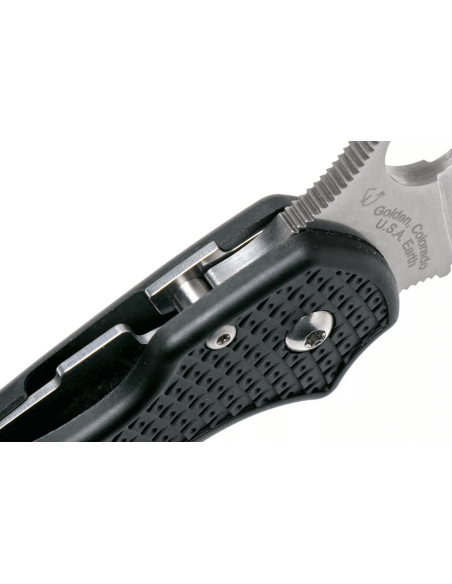 Navalha dobrável Spyderco Para 3 C223SBK com cabo preto em nylon/fibra de vidro 10,9 cm