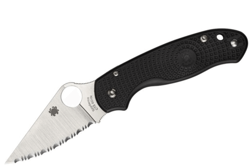 Navalha dobrável Spyderco Para 3 C223SBK com cabo preto em nylon/fibra de vidro 10,9 cm