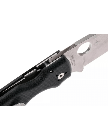 Faca dobrável Spyderco Shaman C229GP 11,9cm cabo G10 preto