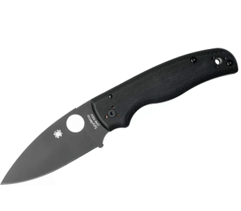 Spyderco Shaman C229GPBK foldekniv 11,9 cm med sort G10-håndtag