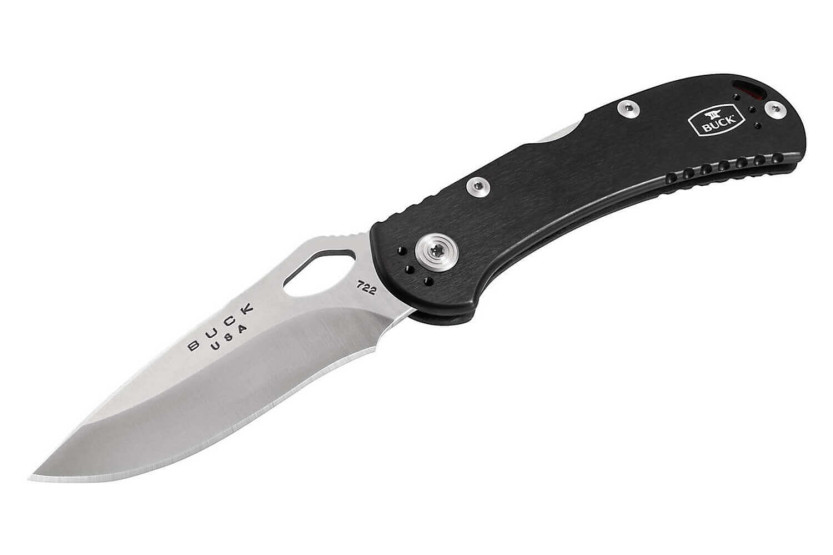 0722BKS1 Cuchillo plegable BLACK BUCK SPITFIRE con mango de aluminio de 11cm